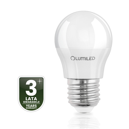 Żarówka LED E27 Kulka P45 8W = 60W 880lm 3000K Ciepła 180° LUMILED