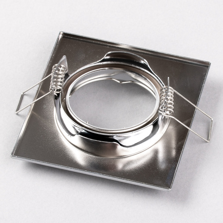 Oprawa HALOGENOWA Podtynkowa Ruchoma Kwadrat PICTOR Chrom Blacha MR16 GU10