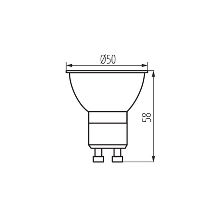 Żarówka LED GU10 PAR16 7W = 71W 1000lm 4000K Neutralna Kanlux