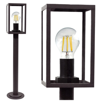 Lampa Ogrodowa Stojąca Malmo 68cm Słupek do LED E27 Grafit - GOLDLUX (Polux)