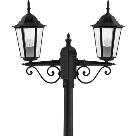 Lampa Ogrodowa Stojąca LED Słupek 238cm E27 Latarnia Zewnętrzna Dekoracyjna