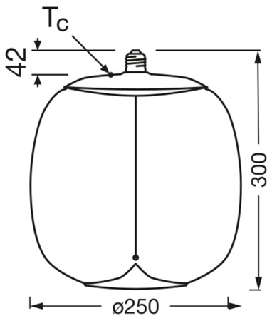 Żarówka LED Dekoracyjna E27 3.4W = 25W 250lm 2700K Ciepła 320° Bursztynowa Filament Vintage 1906 Osram