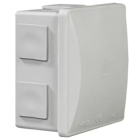 Puszka Natynkowa Hermetyczna z Pokrywą Klik 6 Dławików IP44 PAWBOL