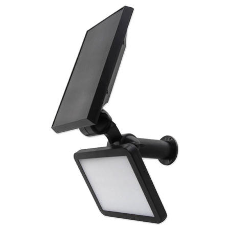 Naświetlacz Solarny LED WBIJANY Reflektor 3W 5500-6000K Zimna IP54 Czarny Masterled Czujnik