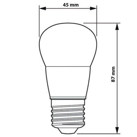 Żarówka LED Kulka E27 P45 2,8W = 25W 250lm 2700K Ciepła PHILIPS