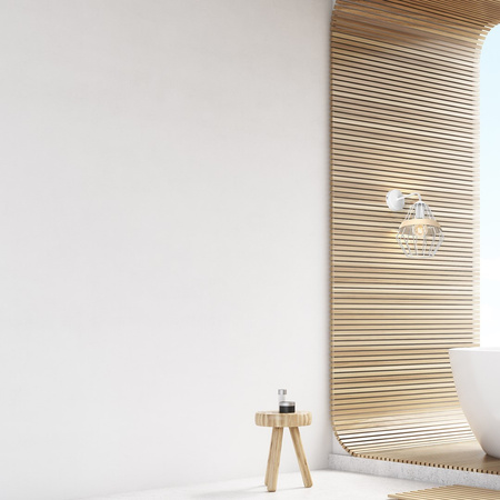 Lampa Ścienna Kinkiet CLIFF Biała 1xE27 Milagro