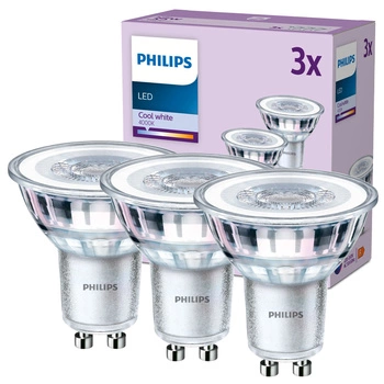 3x Żarówka LED GU10 Reflektor PAR16 3.5W = 35W 275lm 4000K Neutralna 36° EC Multipack Philips