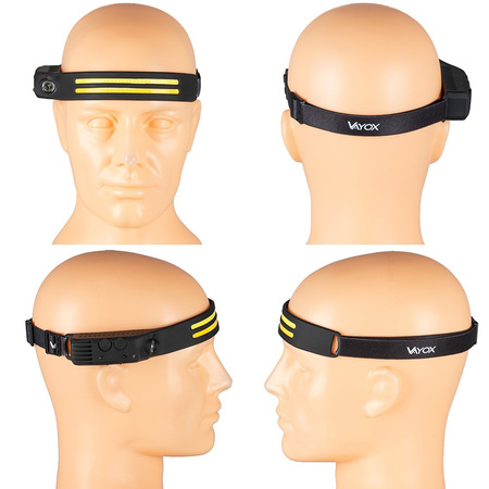 Latarka Czołowa Akumulatorowa 2x COB + XPE VA0129 VAYOX