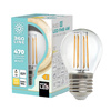 Żarówka LED E27 Kulka 4W 470lm 3000K Ciepła 360° Filament Line Kobi