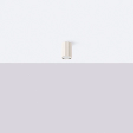 Lampa Sufitowa Reflektor Tuba Spot 1x GU10 Beżowa Karbon Deep Space SL.1587 Sollux