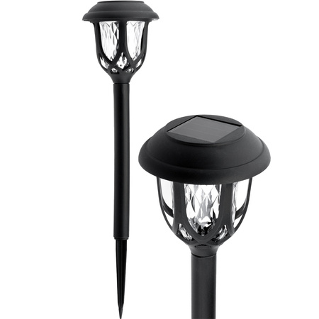 Lampa Solarna Ogrodowa LED Wbijana 5500-6000K IP44 40cm Czujnik Zmierzchu