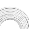 Przewód Kabel Antenowy Koncentryczny Miedź Żel CU Ziemny 4K Full HD Biały 50M VAYOX