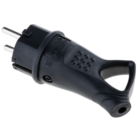 Wtyczka prądowa gumowa 16A 230V IP44 hermetyczna z uchwytem