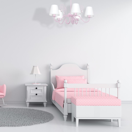 Lampa Sufitowa Żyrandol SARA Różowa 5xE14 Milagro