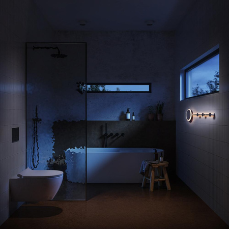 Lampa LED Ścienna Sufitowa Kinkiet Oprawa Natynkowa 12W 800lm CCT Dekoracyjna Srebrny Perchero Ledvance