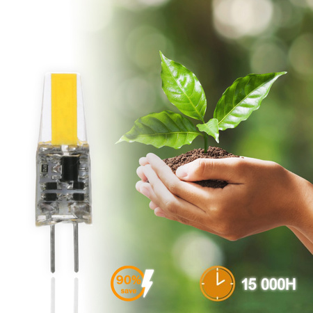 Żarówka LED G4 Kapsułka 3W = 30W 330lm 6500K Zimna 360° 12V FILAMENT LUMILED