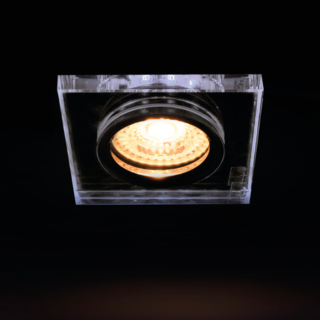 Oprawa sufitowa podtynkowa SOREN PAR16 GU10 Transparentna Zimna Okrągła KANLUX