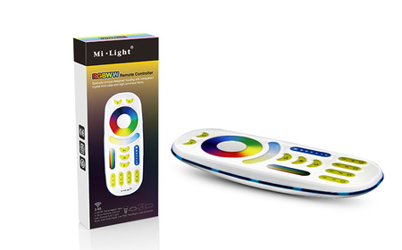 Pilot LED RGB+CCT radiowy 4 STREFY DOTYK Wi-Fi Mi-Light - FUT092