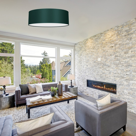 Plafon LED Lampa Sufitowa VERDE Zielona 3xE27 Ø50cm Milagro