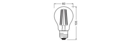 Żarówka LED A60 E27 5W = 75W 1055lm 3000K Ciepła Biała FILAMENT LEDVANCE