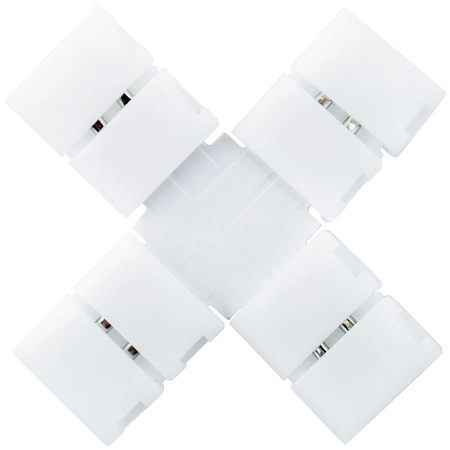 Złączka poczwórna typ X do jednokolorowych taśm LED 2PIN 8mm
