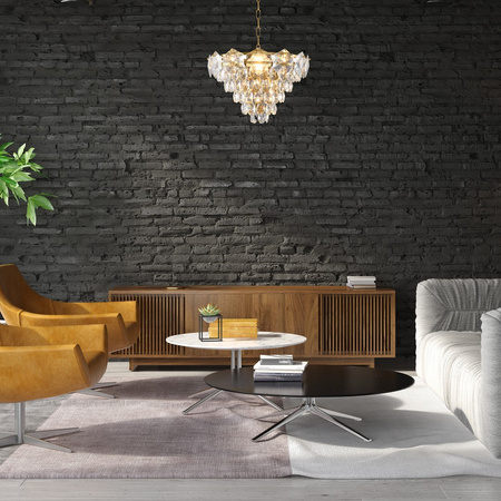 Lampa Sufitowa Żyrandol SELnianaA Złota 6xE14 Milagro