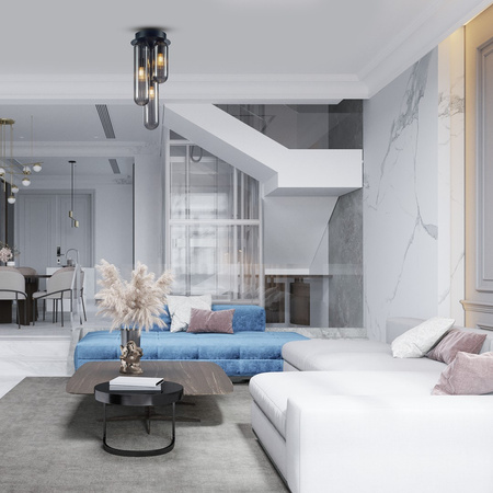 Lampa Sufitowa PAX Czarna 3xG9 Milagro