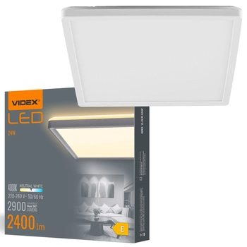 Plafon LED Lampa Sufitowa Natynkowa 22W 2900lm 4000K Neutralna Biała Videx