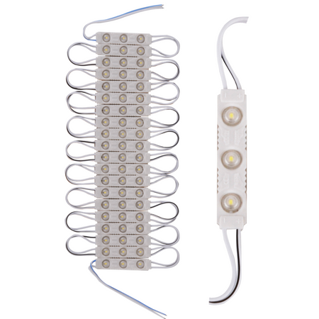 Moduł LED Blister 20 Sztuk 12V 1,3W 130lm 6500K Zimny IP44 Ściemnialny Sanico Goldlux