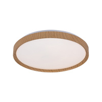 Plafon LED Lampa Sufitowa Oprawa Ścienna Natynkowa 50W CCT Ściemnialna Pilot Brązowy Skandynawski Sherwood Rabalux