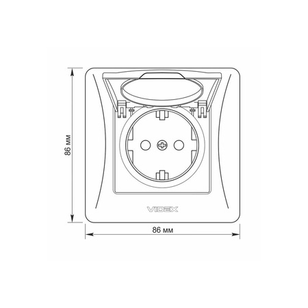 Gniazdko Pojedynczne Kontakt 16A Natynkowy Czarny BINERA VIDEX