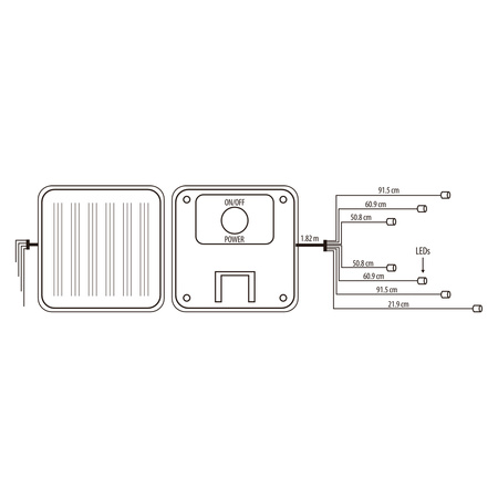 Girlanda Solarna Ogrodowa 7x LED Ozdobne Punkciki Świetliki ORNIS LUMILED