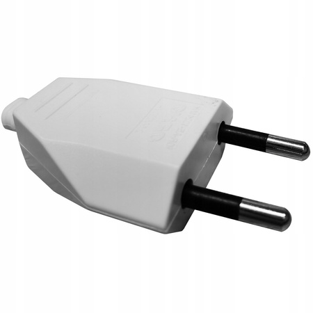 Wtyczka Elektryczna Płaska Wtyk 2P 25A 250V Rozbieralna Biała ORNO