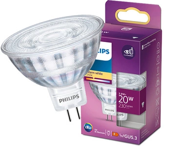 Żarówka LED MR16 2,9W = 20W 230lm 2700K Ciepła 36° 12V PHILIPS