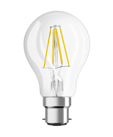 Żarówka LED A60 B22d 4W = 40W 470lm 2700K Ciepła Biała FILAMENT LEDVANCE