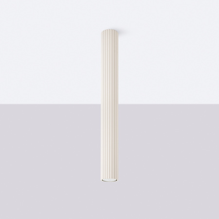 Lampa Sufitowa Reflektor Tuba Spot 1x GU10 Beżowa Karbon Deep Space SL.1591 Sollux