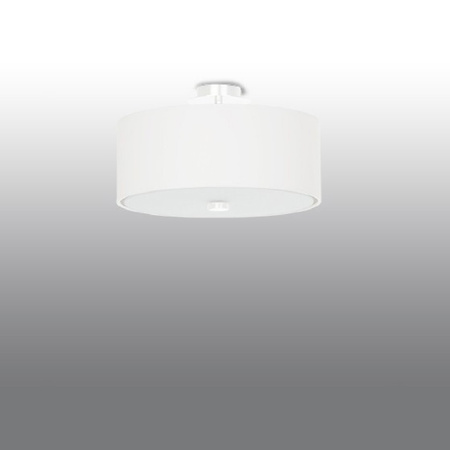 Lampa Sufitowa Plafon 3x E27 Geometryczna Biała Minimalistyczna Skala Sollux