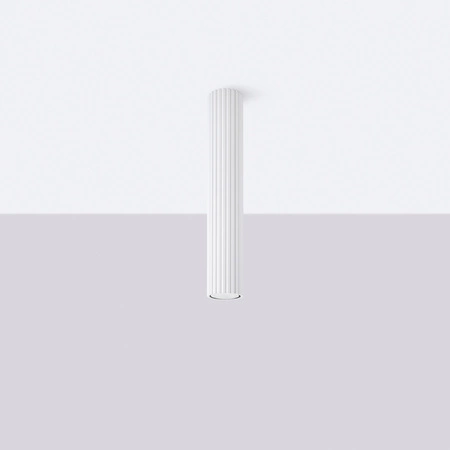 Lampa Sufitowa Oprawa Natynkowa Tuba Spot 1x GU10 Biała Karbon Deep Space SL.1533 Sollux