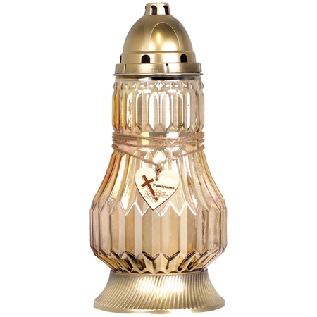 4x Znicz Szklany Pamiętamy na Wkład 72h Całoroczny 35cm