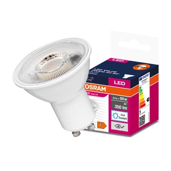 Żarówka LED GU10 4,5W = 50W 350lm 6500K Zimna 60° OSRAM Value