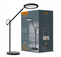 Lampka Biurkowa LED VIDEX z możliwością ściemniania 20W 4100K Czarna