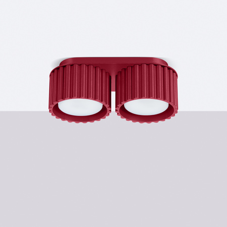 Oprawa Natynkowa 2x GX53 Aluminiowa Burgund Aura Deep Space SL.1823 Sollux