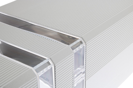 Kinkiet ogrodowy elewacyjny podwójny góra dół INEZ DUO LED 2x GU10 ALUMINIUM srebrny IP54