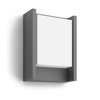 Kinkiet Ogrodowy Lampa Elewacyjna Zewnętrzna LED 4W 800lm 3000K IP44 Antracyt Arbour Ultra Efficient Philips
