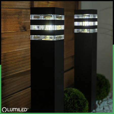Lampa Ogrodowa Słupek Zewnętrzny Stojący E27 LED TAXUS 2 50cm LUMILED