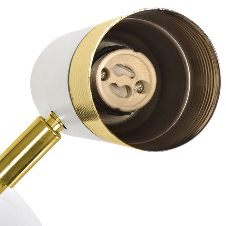 Lampa Ścienna Kinkiet DANI Biała Złota 1xGU10 Milagro