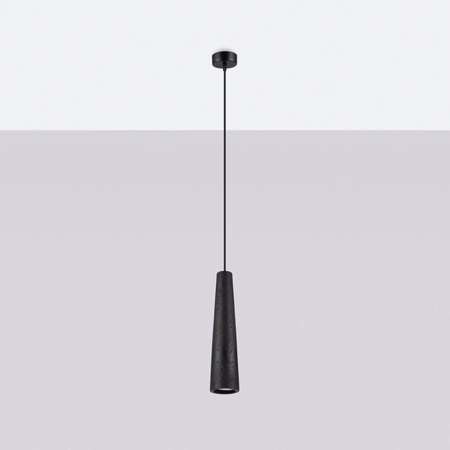 Lampa Sufitowa Wisząca Zwis GU10 Geometryczna Czarna Industrialna Electra Sollux