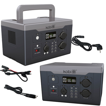 Bank Magazyn Energii Powerbox Przenośna Mobilna Stacja Zasilania 1000W Premium KOBI