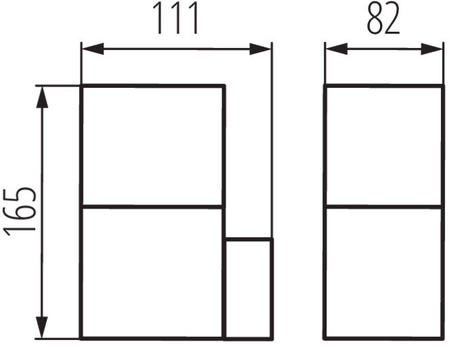 Lampa Zewnętrzna OPRAWA Ogrodowa KINKIET VADRA E27 IP44 Kanlux