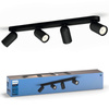Lampa Sufitowa Reflektor Natynkowy 4x GU10 Czarna Pongee Philips